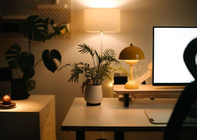 Cómo organizar un espacio de trabajo en casa cómodo y productivo